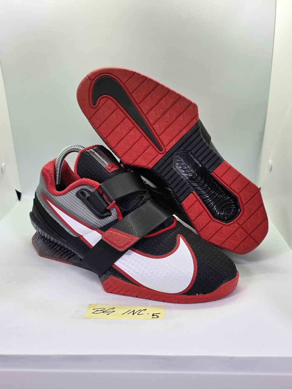 Nike Romaleos 4 Weightlifting Black/Red Men's sz 7.5 / Women sz 9 NEW CD3463-003